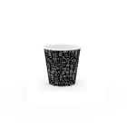 Bicchiere Caffè 90 ml NERO FANTASIA Cartoncino/PE - Confezione 50 pezzi