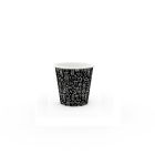 Bicchiere Caffè 75ml FANTASIA nero Cartoncino/PE - Confezione 50 pezzi